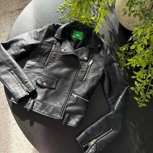 Black Faux Leather Jacket